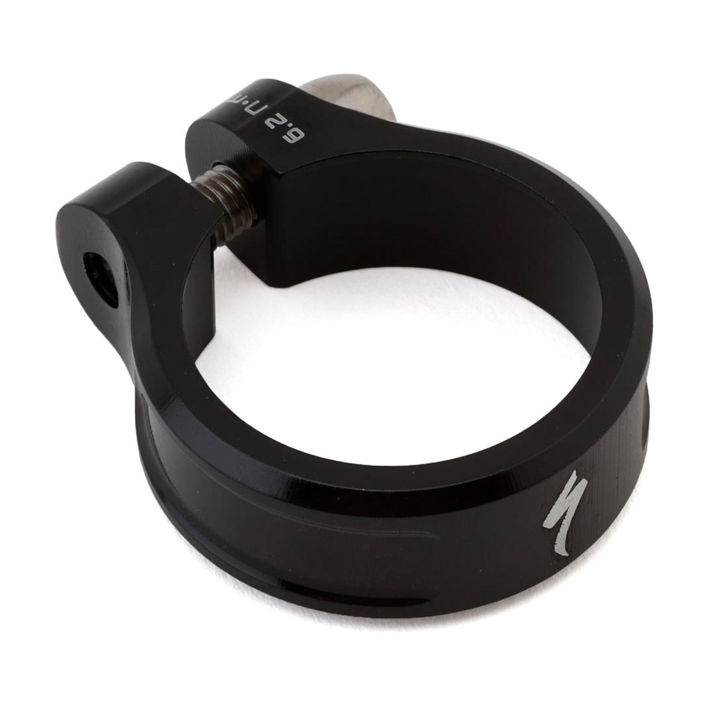 ABRAZADERA SPZ BOLT-ON SEATPOST CLAMP STC 30.0MM, COLLAR, W/STEEL BOLT BLACK