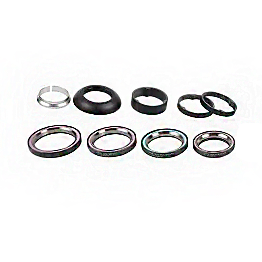 [S152500003] KIT SPZ TARMAC SL5, HDS COMPLETE, 1-1/8" UPPER (45X45 DEG), ALL LOWER BRG SIZES (1-1/4", 1-3/8", 1.5"-45X45 DEG), 48MM CARBON COVER, W/CARBON SPACERS