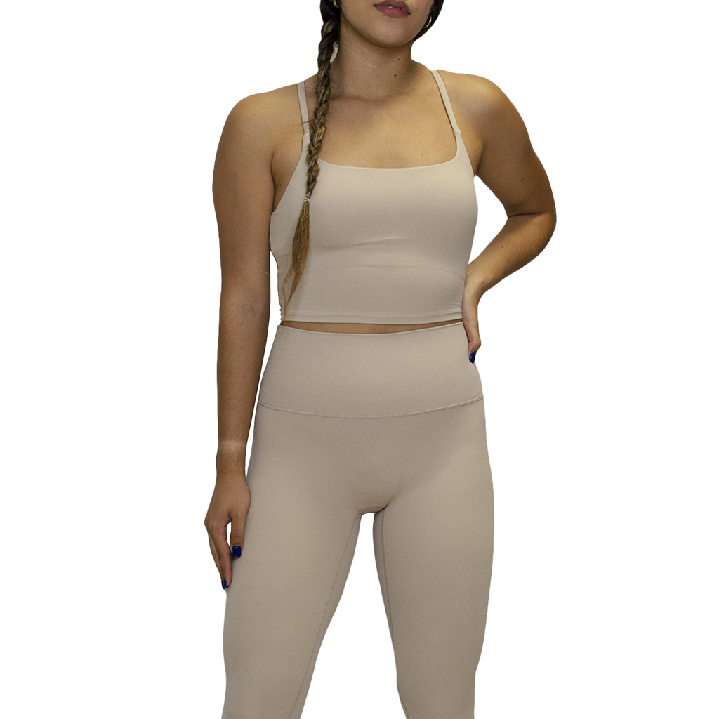[LY081-LEGGIN-S] LEGGING UBX FITNESS PROTECT SWEAT 300ML BEIGE CLARO