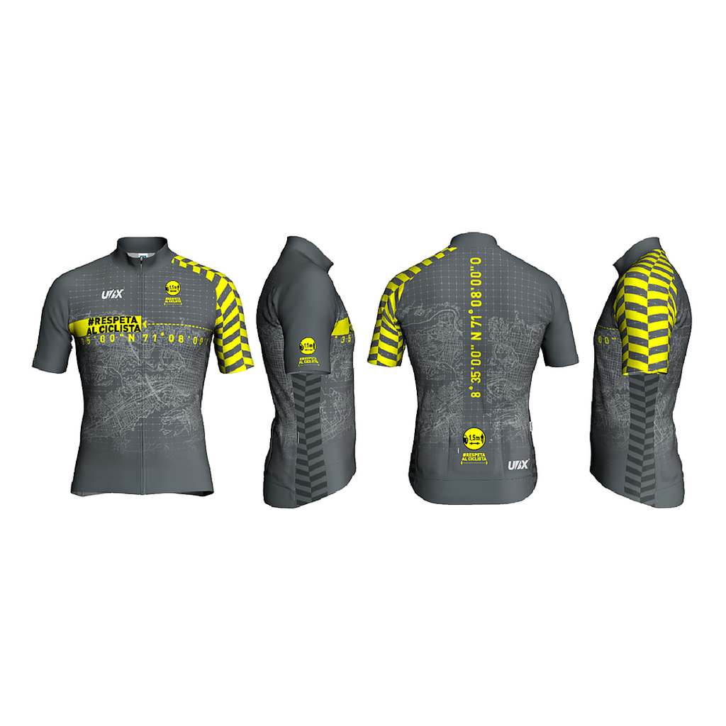 [UBXCJ202054] MAILLOT UBX CYCLING 2020 BL/GRY/GRN