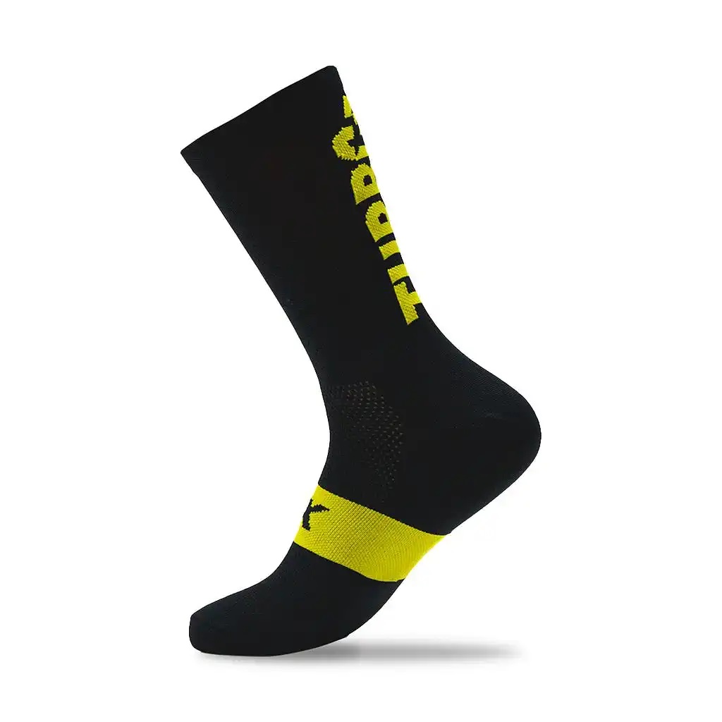 [2022320] MEDIA UBX DISEÑOS NEGRO/AMARILLO UNISEX