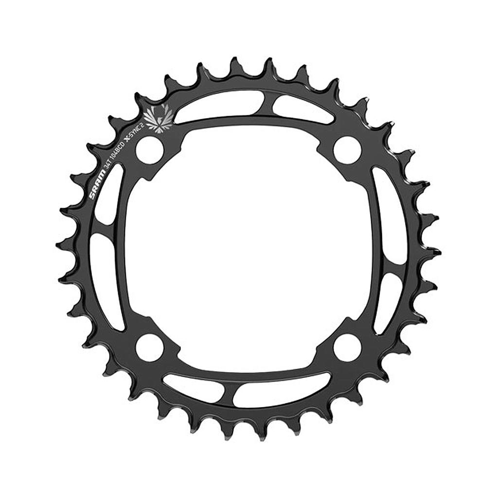 [S211400009] PLATO SPZ EAGLE CHR SRAM CHAINRING 34T 104BCD STEEL EMTB W/BOLTS0.6218.011.006 CHROME