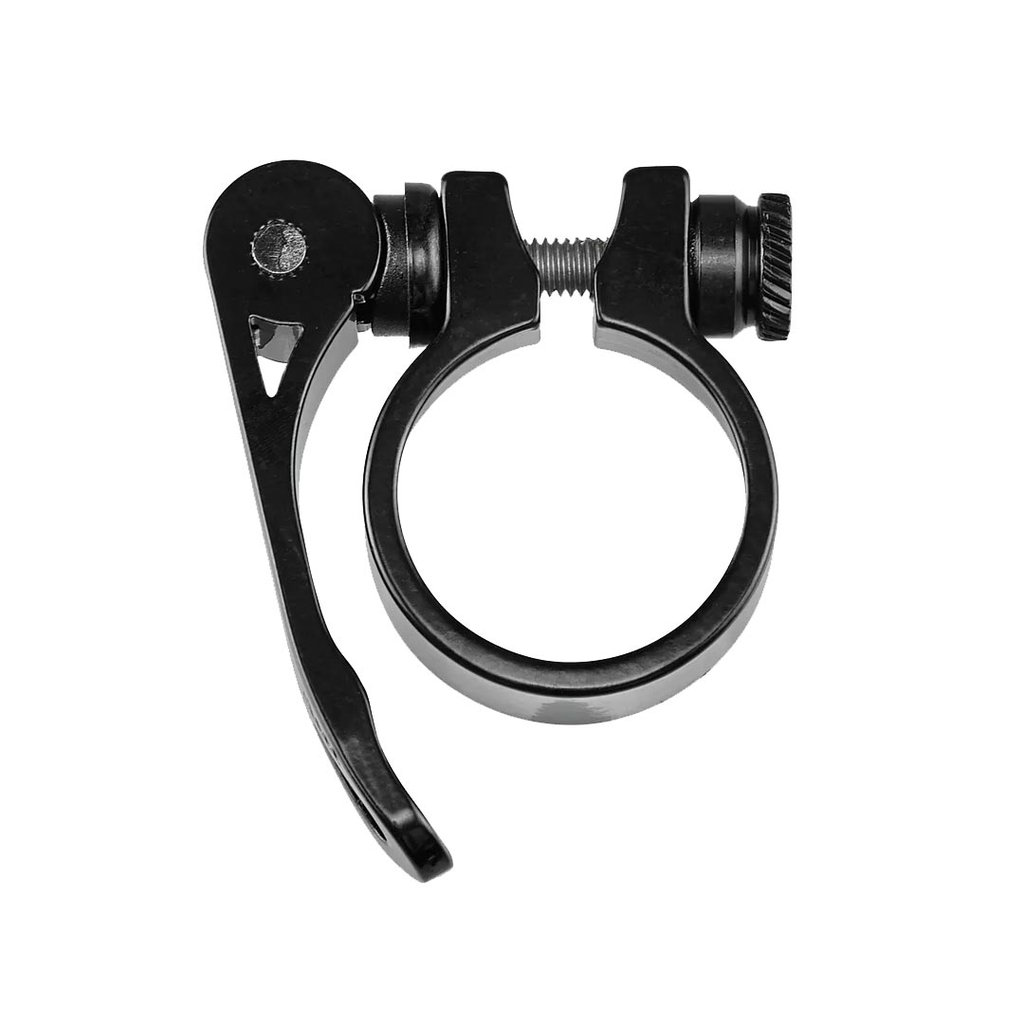 [S214700001] SET SPZ ALLOY STC 34.9MM SEATPOST CLAMP, QUICK-RELEASE COLLAR GRY/BLACK