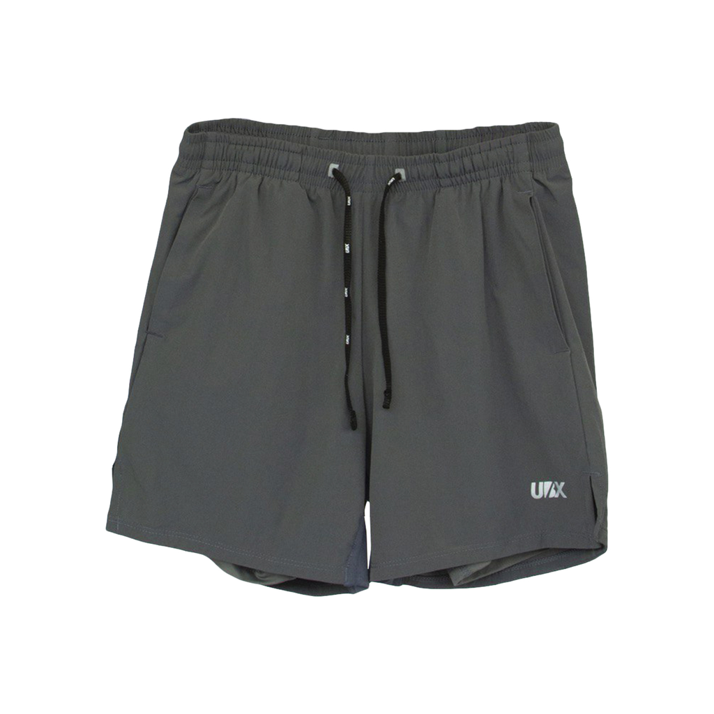 [SHORTUBX02-S] SHORT UBX FITNESS CON LICRA GRIS