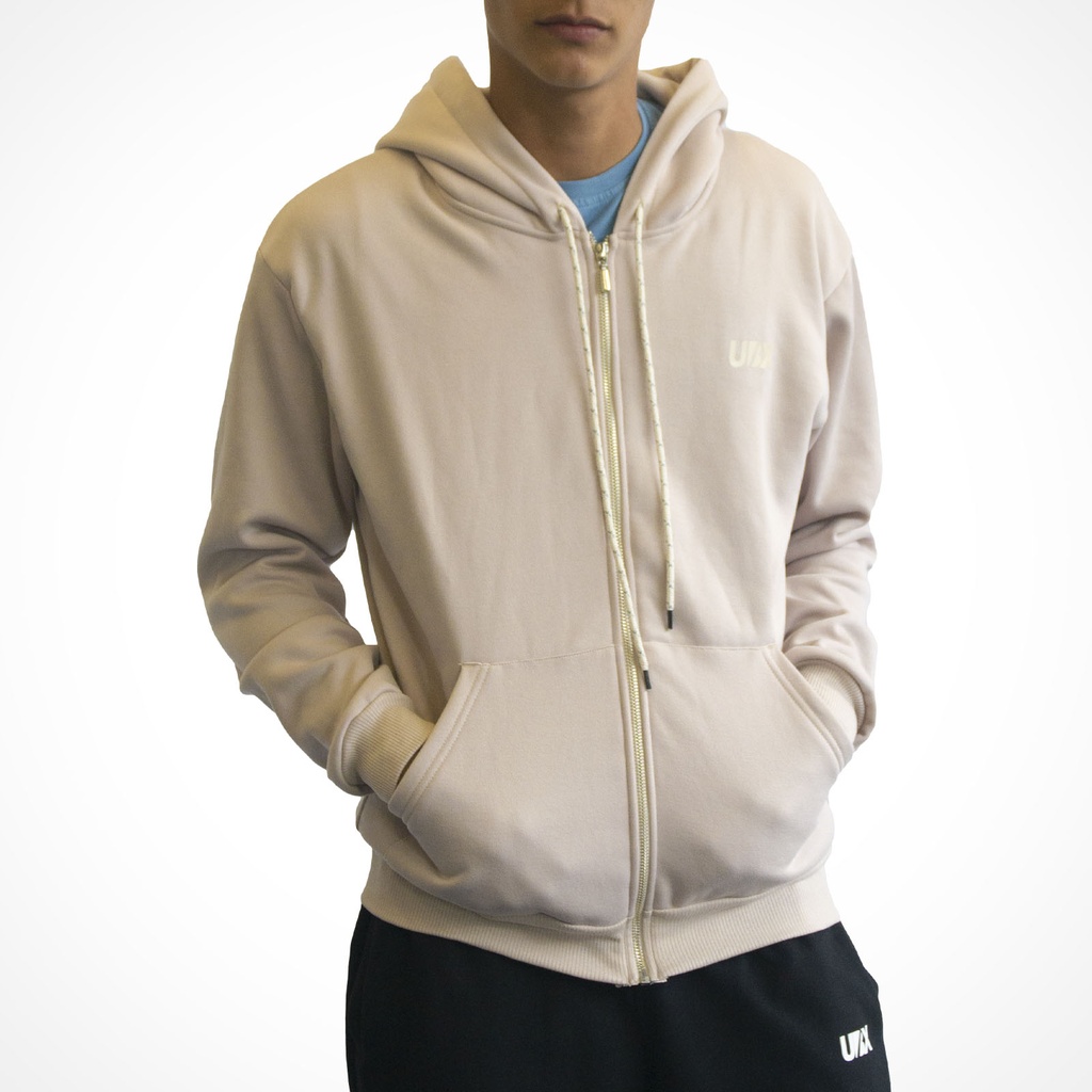 [SWEATERCKC-M] SUETER UBX LIFESTYLE CON CIERRE TAN