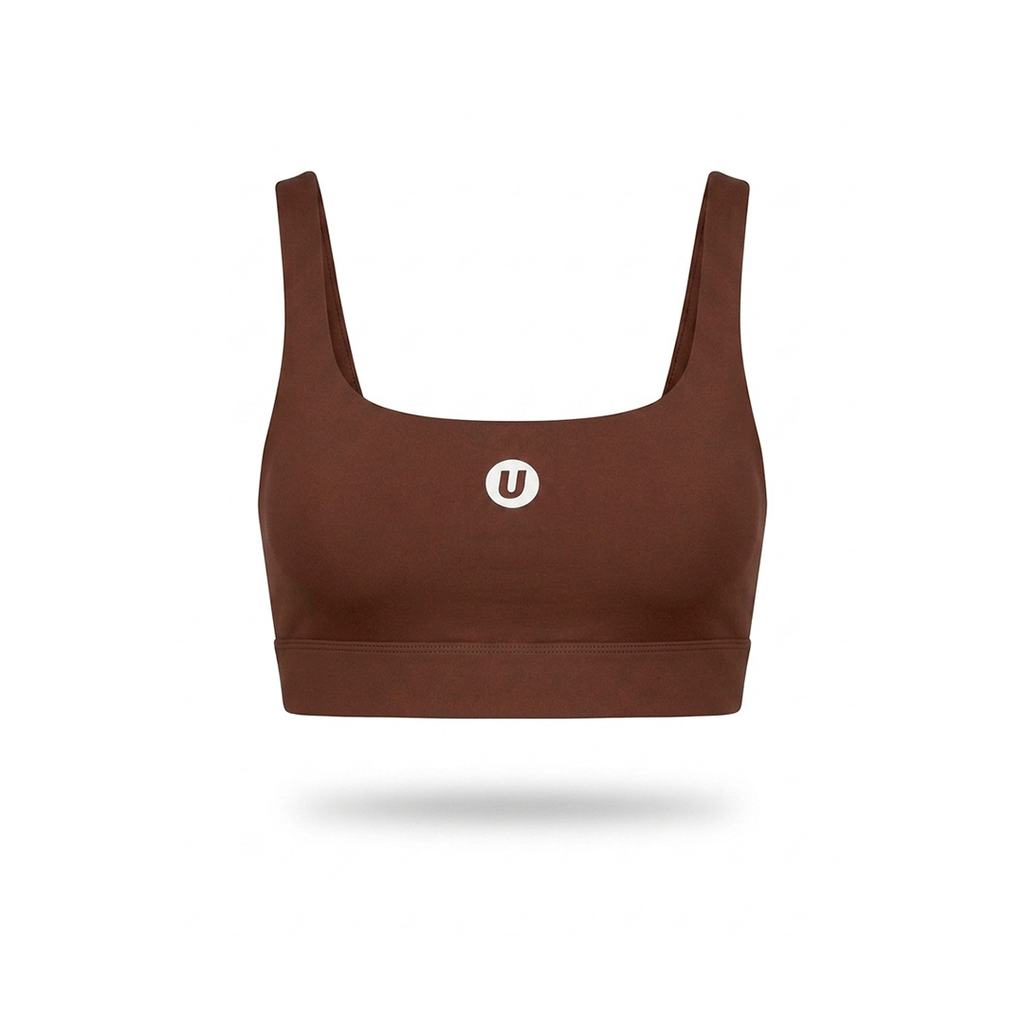 [TOPHUSQ02-M] TOP UBX FITNESS SQUARE NECK MARRON (M)