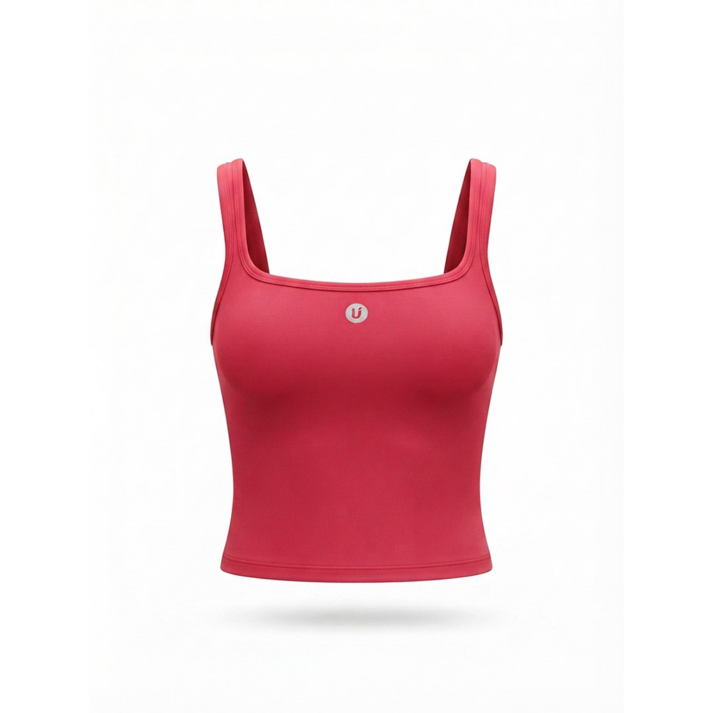 [TOPHUTS02-M] TOP UBX FITNESS TANK SQUARE ROJO