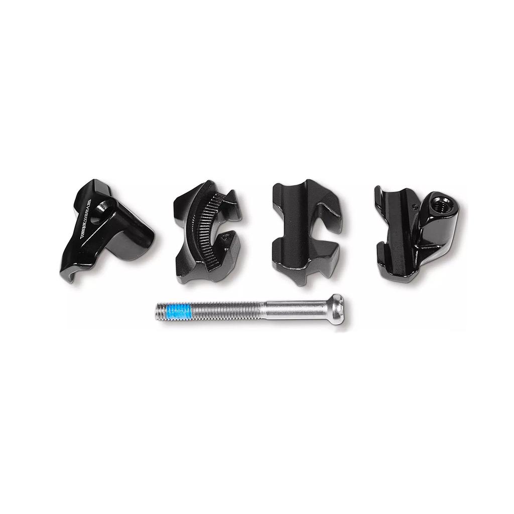 [28214-9075] CARRIL DE SILLIN SPZ ALIEN HEAD CARBON SADDLE RAIL ADAPTER BLACK