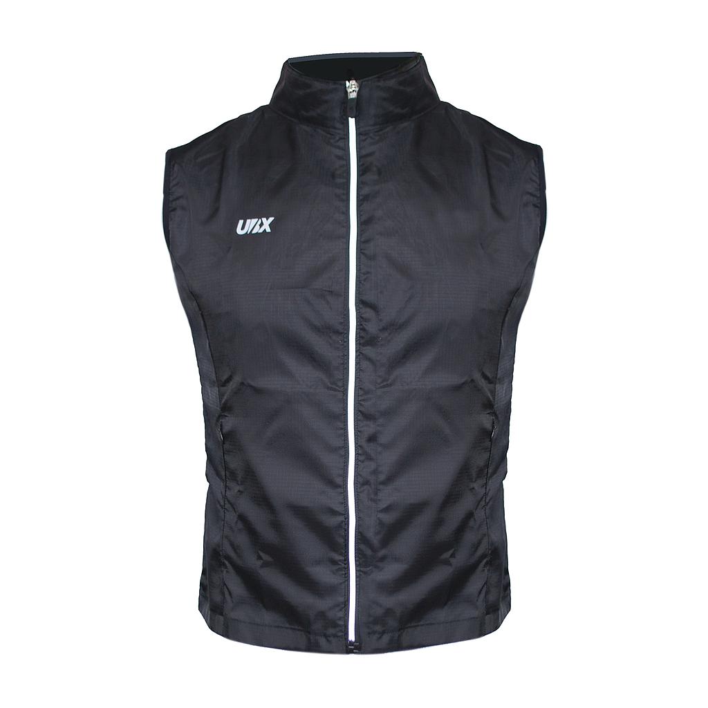 [UBXCHACVC01-XXL] CHALECO UBX CYCLING ROMPEVIENTO NEGRO