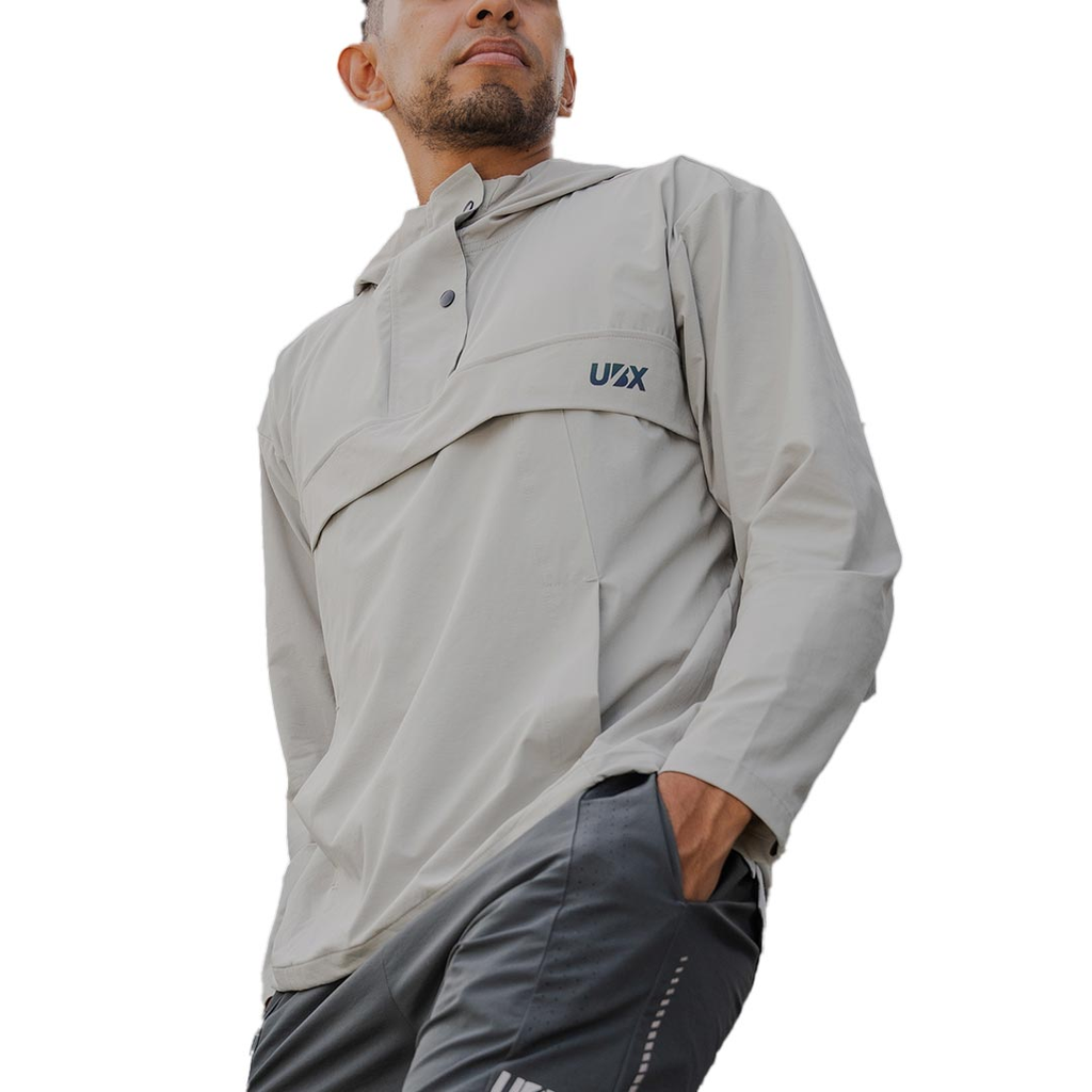 [CHAQUETAUBX003B-XL] CHAQUETA UBX FITNESS MEDIO CIERRE